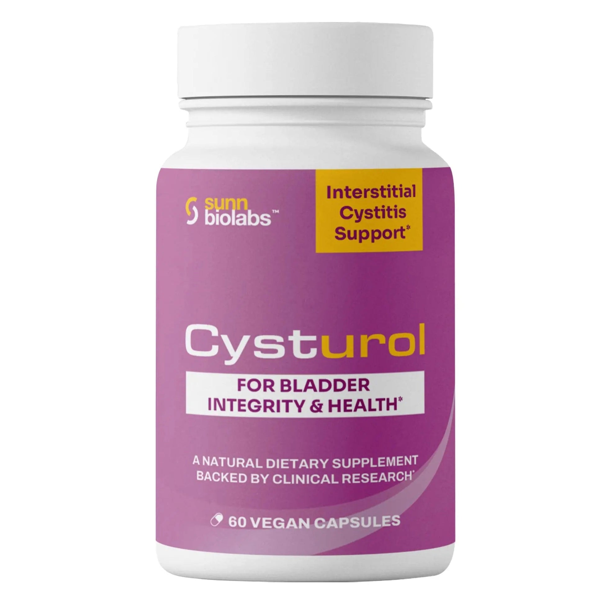 CYSTUROL® Bladder Support Supplement | Interstitial Cystitis (IC) | Bladder Pain | Urinary Tract Health | Clinically Studied Formula for Bladder Inflammation, UTI, Mast Cell Support & Urinary Urgency SUNN BIOLABS uk supplements