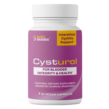 CYSTUROL® Bladder Support Supplement | Interstitial Cystitis (IC) | Bladder Pain | Urinary Tract Health | Clinically Studied Formula for Bladder Inflammation, UTI, Mast Cell Support & Urinary Urgency SUNN BIOLABS uk supplements