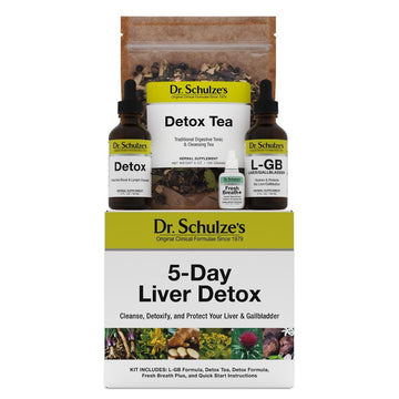 Dr. Schulze's 5-Day Liver Detox - 5-Day Liver Cleanse Kit - Supports Healthy Digestion & Energy - Gallbladder Cleanse - Plant-Based Ingredients - Gluten-Free & Vegan Dr. Schulze's uk supplements