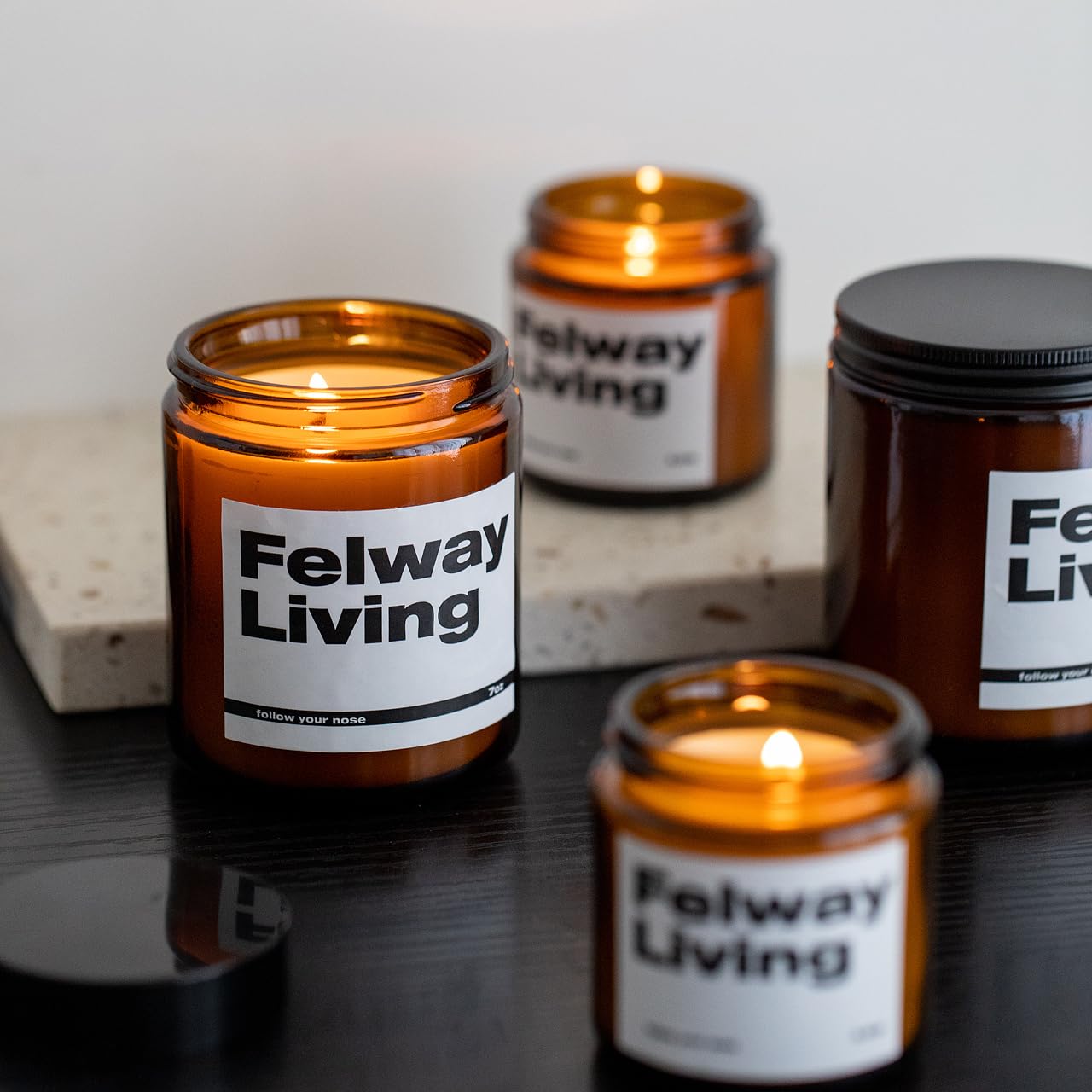 FELWAY Vanilla Scented Candle, Organic Soy Candle for Home Scented, 7 oz Long Lasting, Gift for Women's FELWAY uk supplements