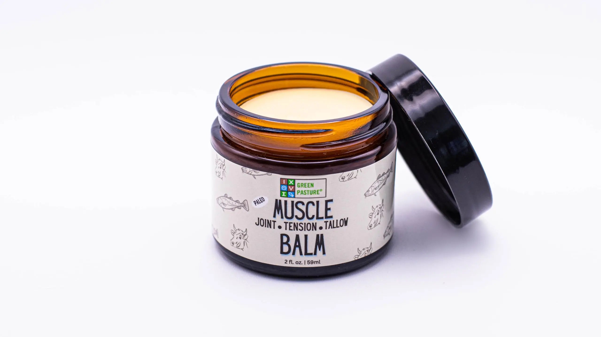 Green Pasture Muscle Balm (Muscle Balm, 2, Fl Oz), Cream Green Pasture uk supplements