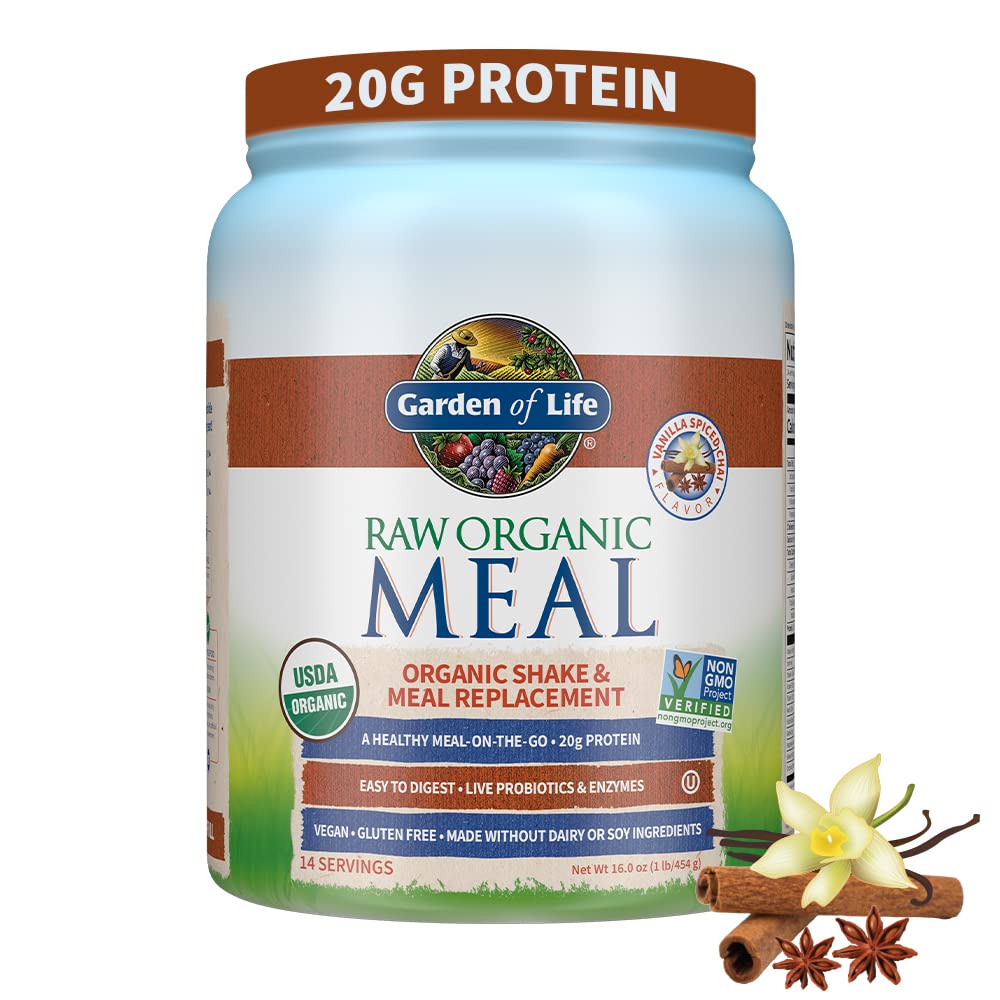 Garden of Life Meal Replacement Vanilla Chai Powder, 14 Servings Garden of Life uk supplements