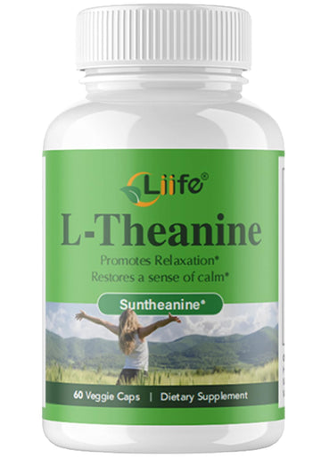 LIIFE L-Theanine (Suntheanine®) with GABA– 60 Veggie Capsules Support with Magnesium & Black Pepper for a Healthy Stress Response, Relaxation, and Focus Increases Brain Alpha-Wave Production* LIIFE uk supplements