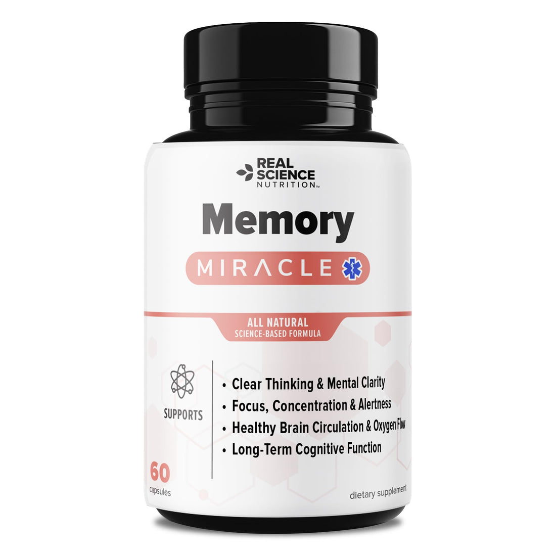 Real Science Nutrition Offers Memory Miracle – Brain and Memory Support Supplement for Focus, Mental Clarity & Brain Health – Nootropic Brain Booster with Nitric Oxide – 60 Capsules Real Science Nutrition uk supplements