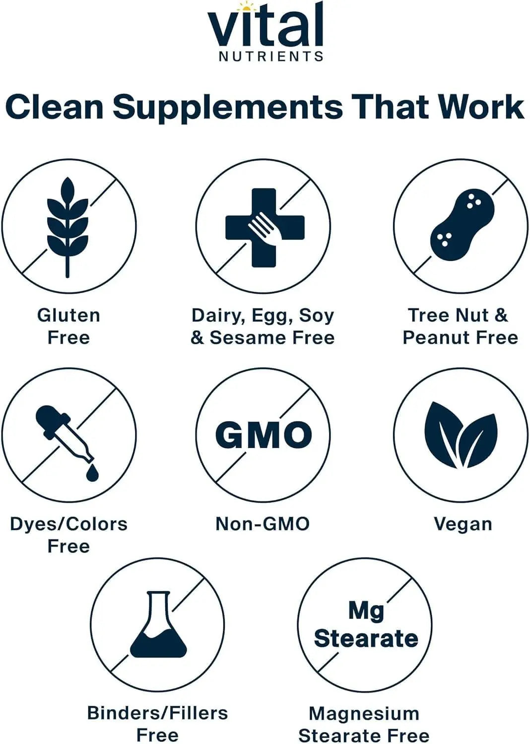 Vital Nutrients Once Daily Multivitamin | Vegan Multi for Women & Men | Allergen-Free | 19 Essential Vitamins + Antioxidants for Eye and Heart Health | Vital Nutrients uk supplements