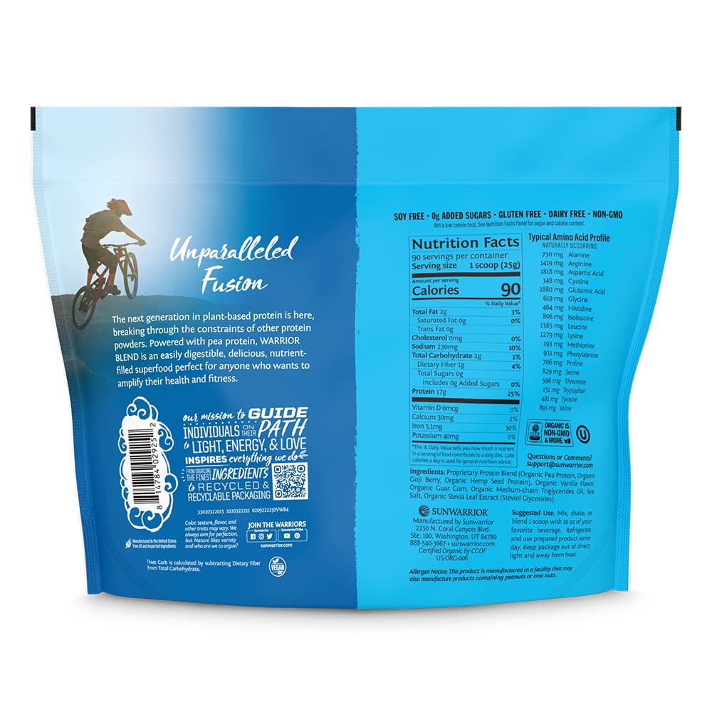 Sunwarrior Vegan Organic Protein Powder Plant-Based | BCAA Amino Acids Hemp Seed Sunwarrior uk supplements