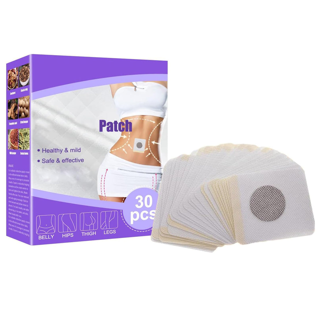 Rosarden Belly Patch, 30Pcs Toning Contouring Firming Patches, Sweatproof Patches Rosarden uk supplements