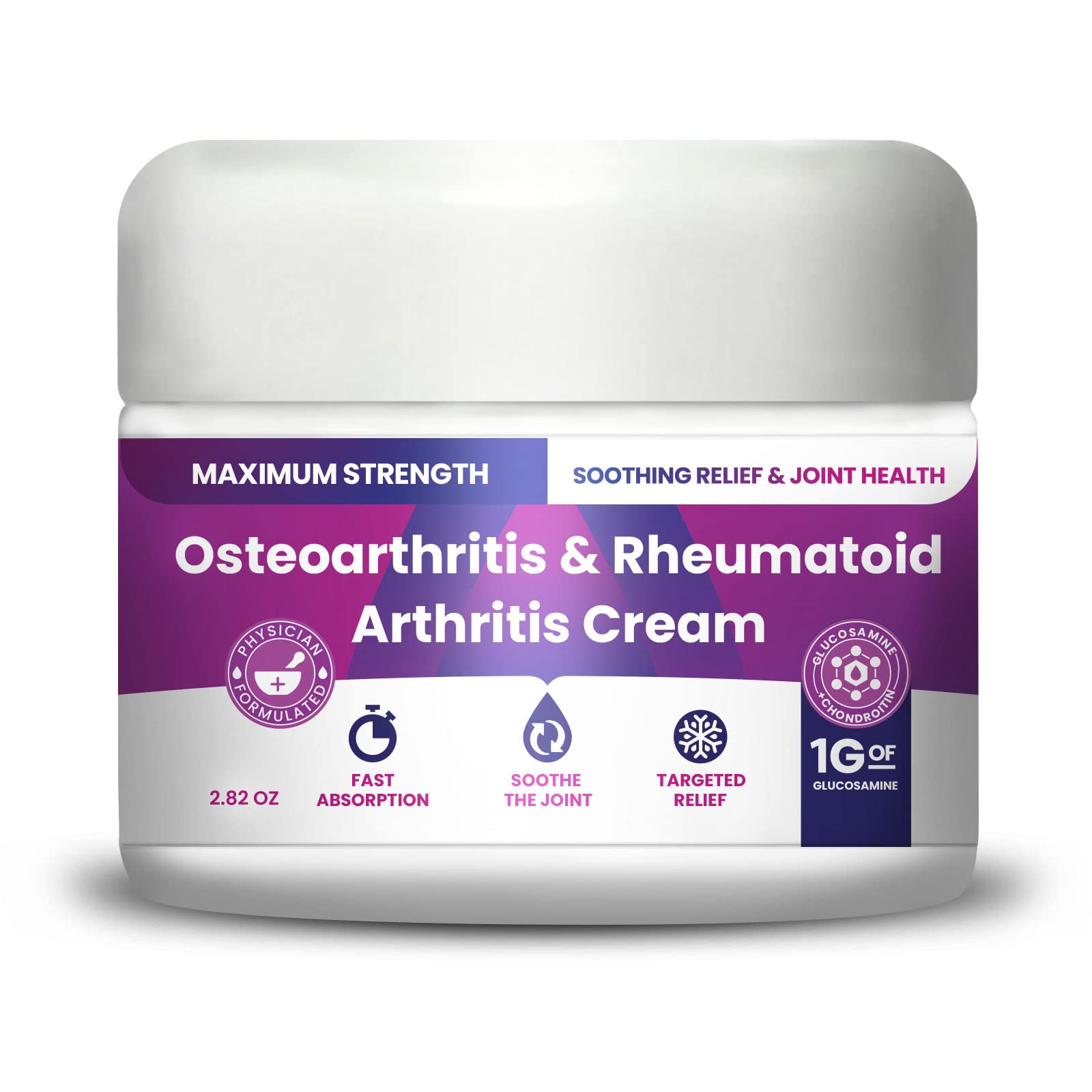 Osteoarthritis And Rhematoid Arthritis Cream By PMT – Soothing Relief For Your Knees and Hands. Includes 1 Gram Of Glucosamine; Arnica, Arginine, Glucosamine, Aloe - Cooling relief for Hands and Knees M PAIN MANAGEMENT TECHNOLOGIES uk supplements