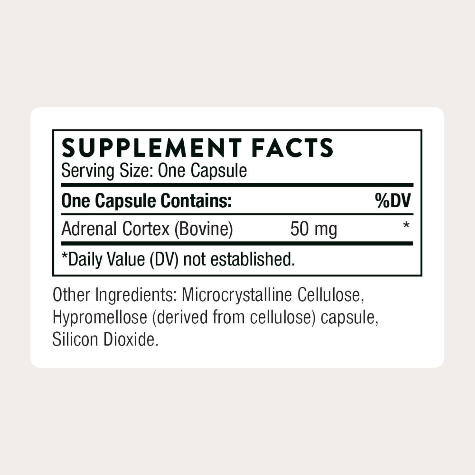 THORNE - Adrenal Cortex - Supplement for Cortisol Management - Support Healthy Adrenal Gland Function, Immune System, Stress Management, Fatigue & Metabolism* - 60 Capsules THORNE uk supplements