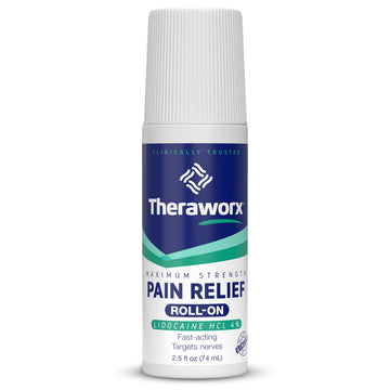 Theraworx Maximum Strength Pain Relief Roll-On with Lidocaine, Fast-Acting - 2.5 Oz - 1 Count Theraworx uk supplements