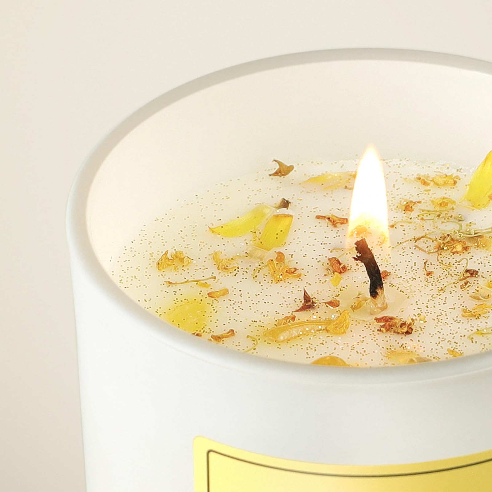 Vanilla Soy Candles Gift for Women - Aromatherapy Candle with Crystals Inside, 10oz Natural Soy Wax Candles AOOVOO uk supplements