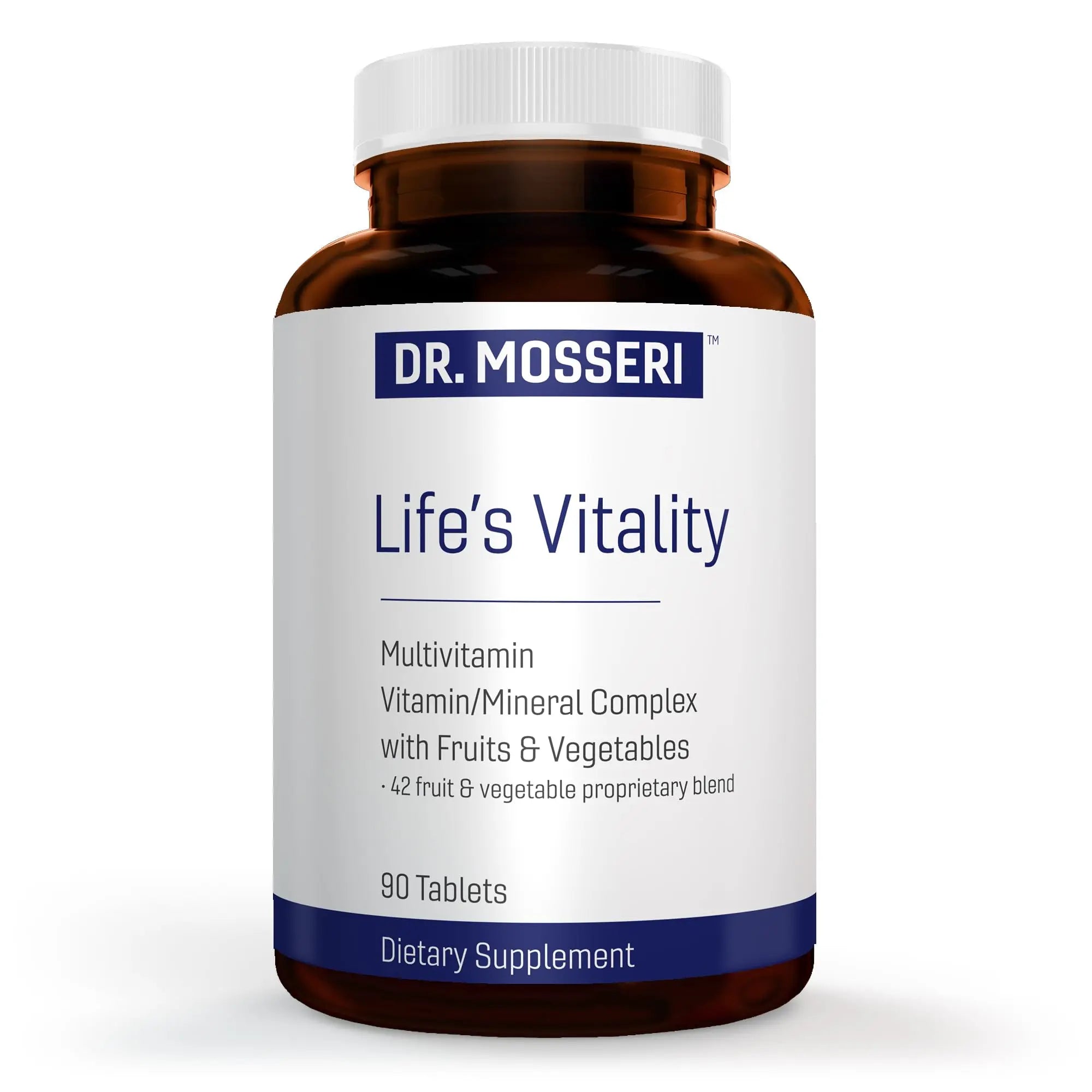 DR. MOSSERI Life's Vitality Vegan Multivitamin for Men & Women – Non-GMO Formula with 42 Fruits and Vegetables, Daily Multivitamin and Mineral Complex DR. MOSSERI uk supplements