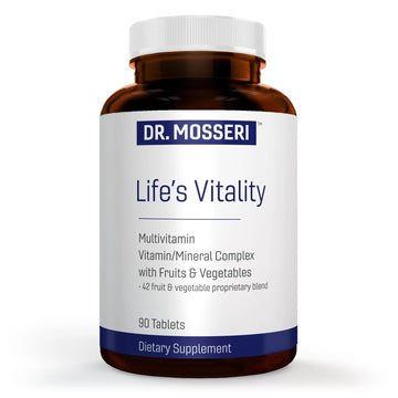 DR. MOSSERI Life's Vitality Vegan Multivitamin for Men & Women – Non-GMO Formula with 42 Fruits and Vegetables, Daily Multivitamin and Mineral Complex DR. MOSSERI uk supplements