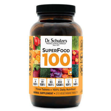 Dr. Schulze's | SuperFood 100 | Vitamin & Mineral Herbal Concentrate | Dietary Supplement Dr. Schulze's uk supplements