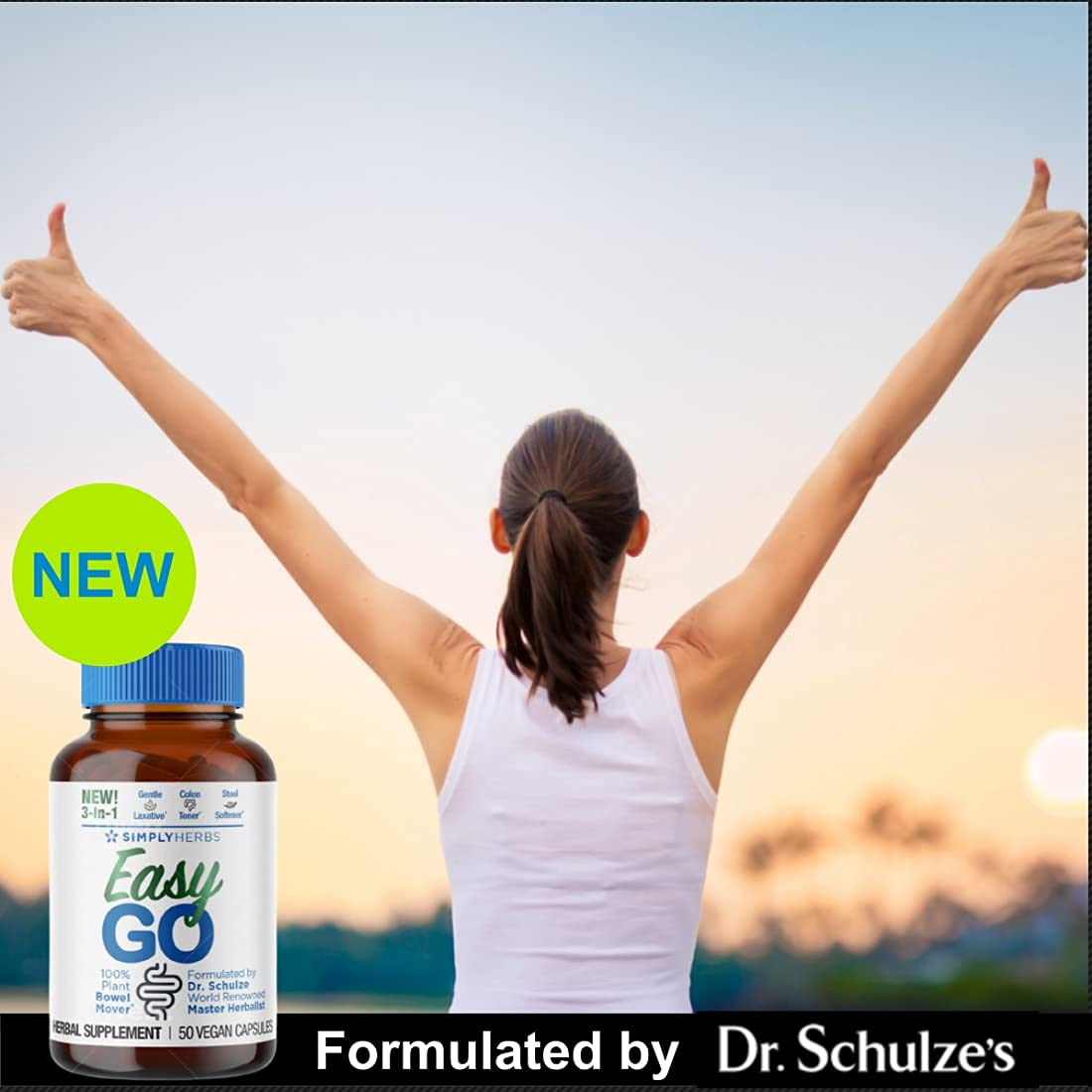 Dr. Schulze's Easy GO Bowel Mover - Formulated Gentle Laxative, Colon Toner & Stool Dr. Schulze's uk supplements