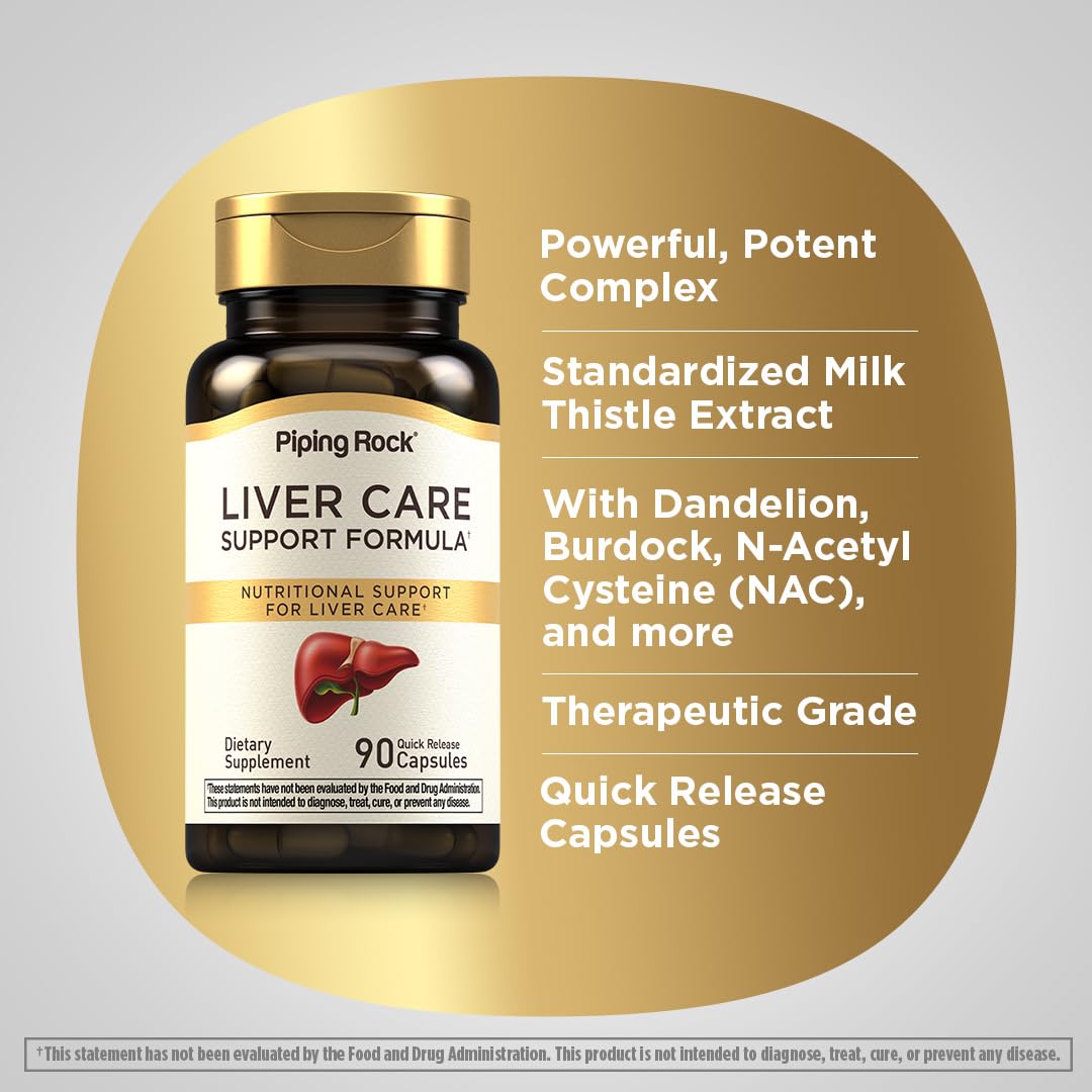 Piping Rock Liver Cleanse Complex | 90 Capsules | Liver Care Support Formula | Non-GMO, Gluten Free Supplement Piping Rock uk supplements