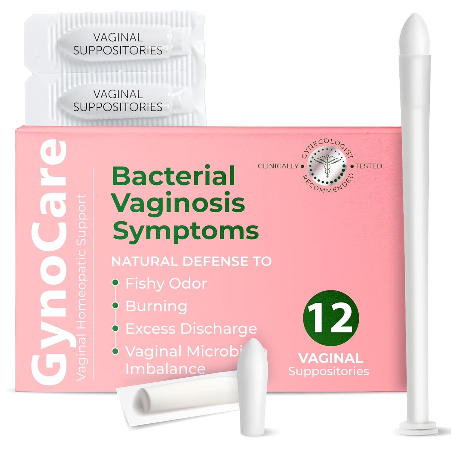Bacterial Vaginosis Treatment | BV Treatment For Women | Boric Acid Suppositories For Women | Natural Homeopathic for Odor, Itching, Discharge, BV, and Vaginal Microbiota Imbalance | 12 Suppositories Terramed Just Think Comfort uk supplements