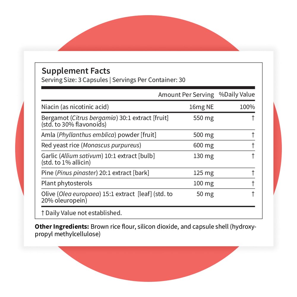 Pattern Wellness Cholesterol Complex Supplement – Supports Overall Well-Being – 3rd Party Lab Tested – 90 Vegan Capsules Pattern Wellness uk supplements