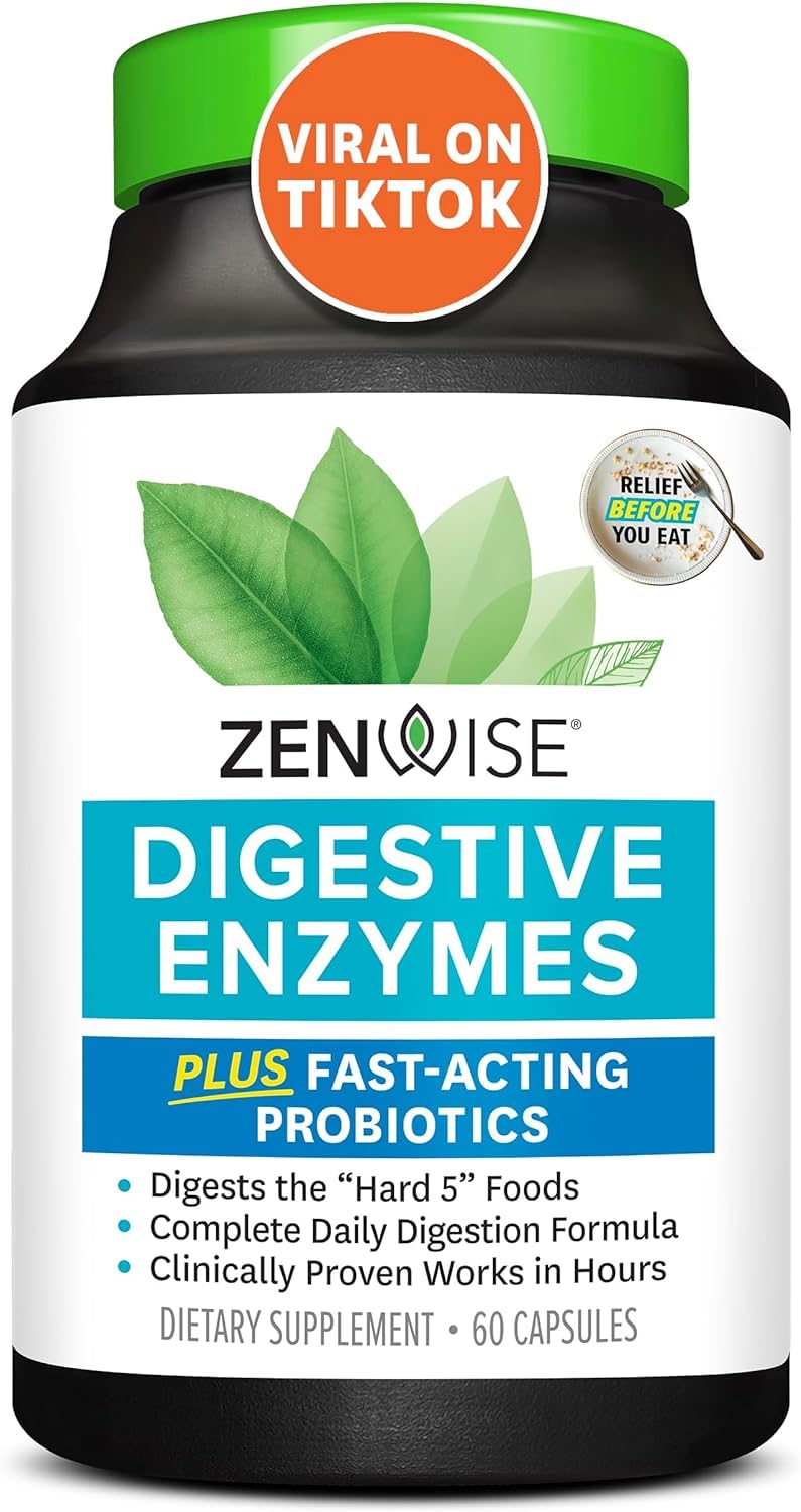 Zenwise Health Digestive Enzymes - Probiotic Multi Enzymes with Probiotics Zenwise Health uk supplements