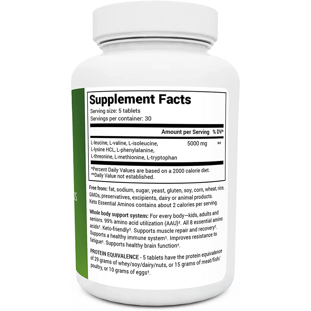 Dr. Berg's Keto Essential Aminos - Contains 8 Essentials Amino Acids -Keto Friendly Dr. Berg Nutritionals uk supplements