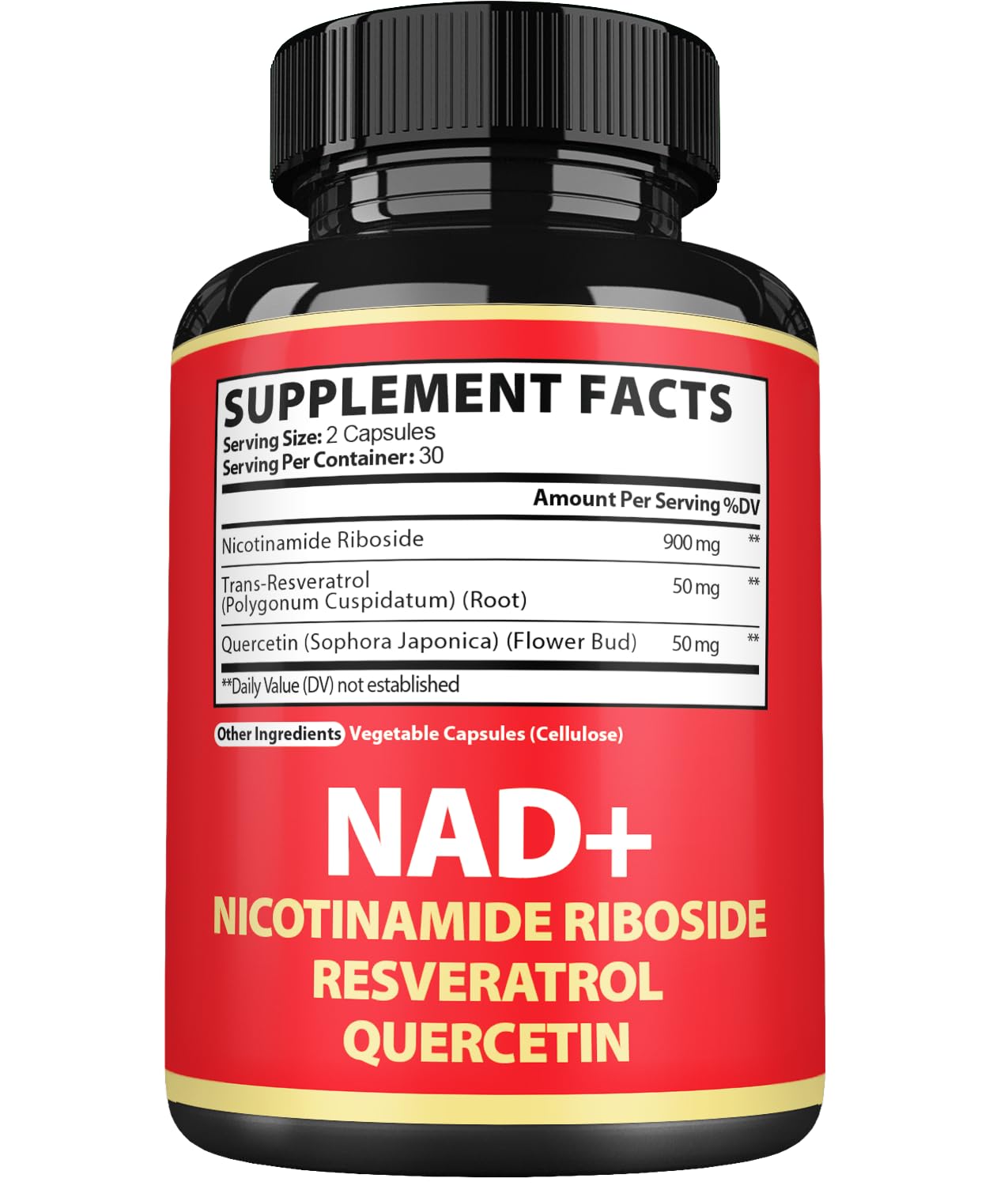 Satoomi NAD Supplement with Nicotinamide Riboside NR, Resveratrol, Quercetin - 60 Count - 30 Days Satoomi uk supplements