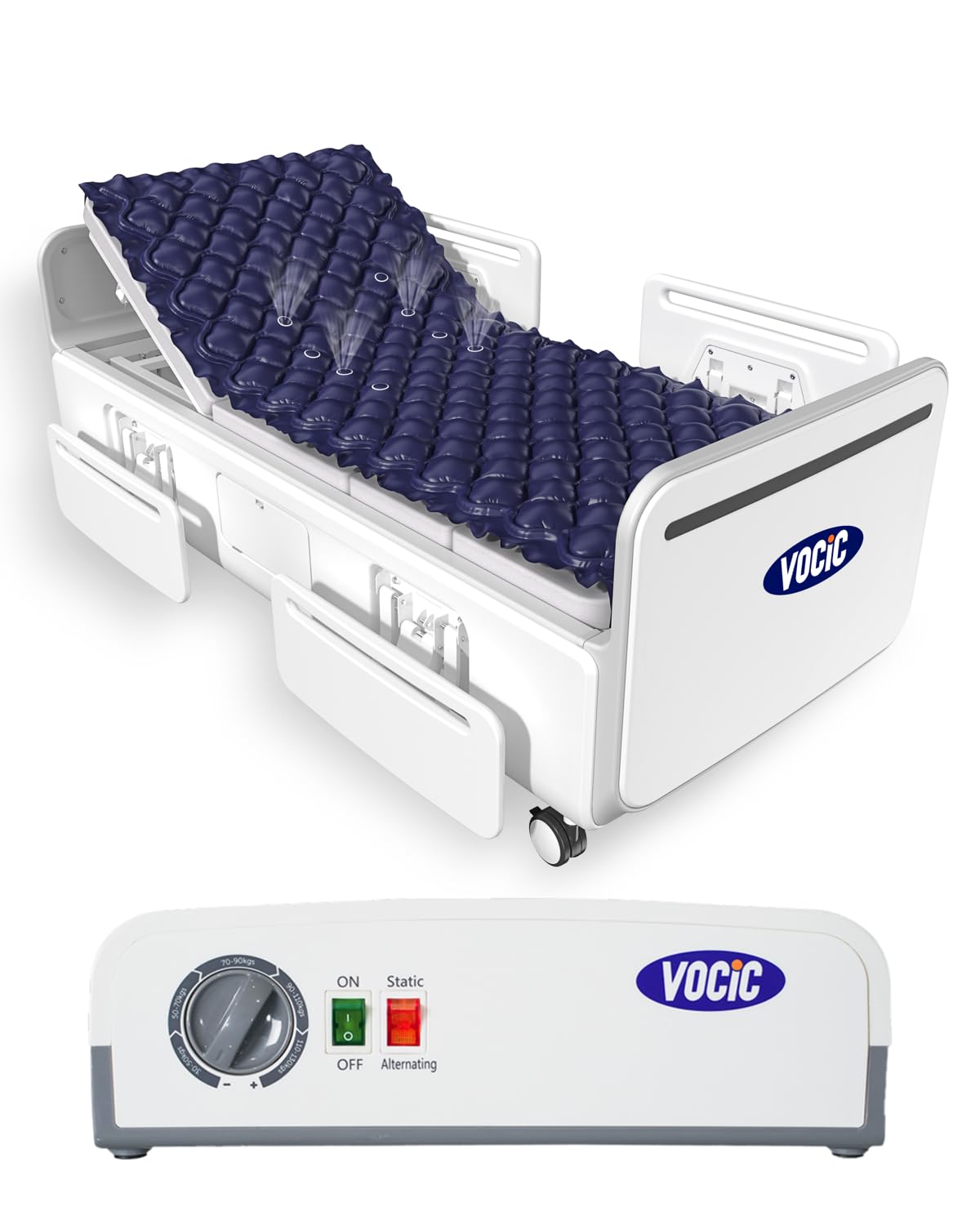 VOCIC Alternating Air Pressure Mattress Pad-with Micro Air Holes & Sleep Mode-Bed Sore VOCIC uk supplements