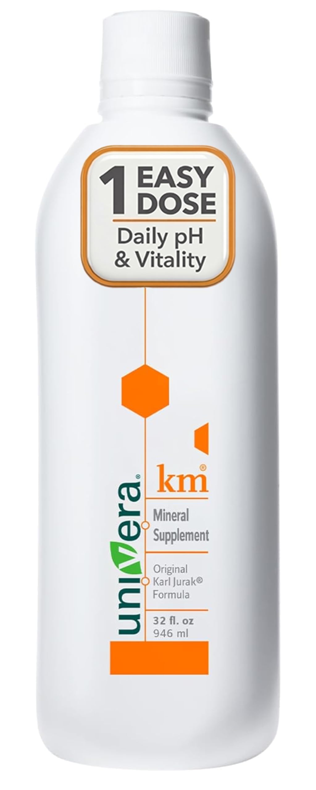 Univera km Liquid Potassium Supplement, pH Balance, Digestion Support, Mineral Supplements with Magnesium, Original Karl Jurak Formula, 32 fl oz (30-Day Supply) Univera uk supplements