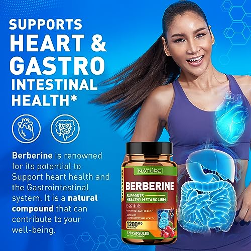 Berberine 1200mg - 100% Pure Berberine HCl Supplement, High Strength Berberine Built by Nature uk supplements