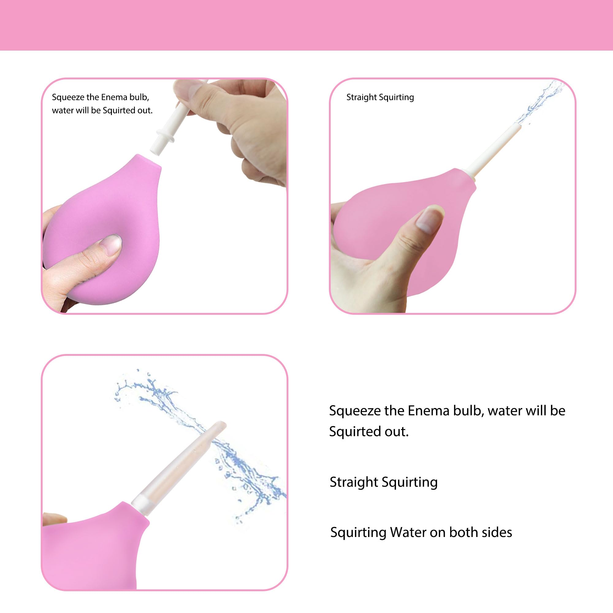 TopQuaFocus 8oz Enema Bulb Kit Anal and Vaginal Douche Bulb for Men Flushing System Enemas Silicone TopQuaFocus uk supplements