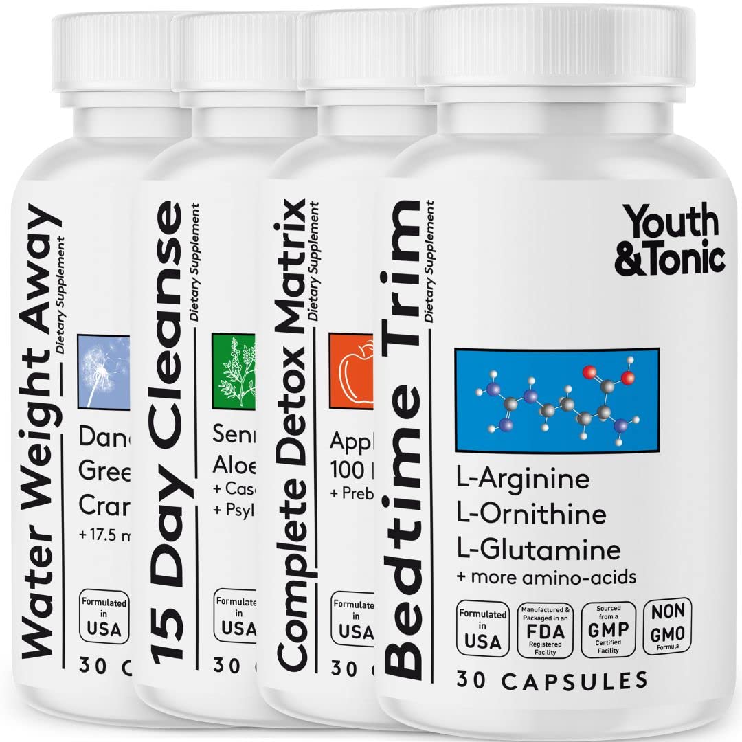 Youth & Tonic Bedtime Trim Detox Cleanse Kick Off Weight Management - 120 Pills Youth & Tonic uk supplements