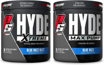 PROSUPPS Hyde Xtreme Blue Razz and Hyde Max Pump Blue Raspberry Bundle PROSUPPS uk supplements