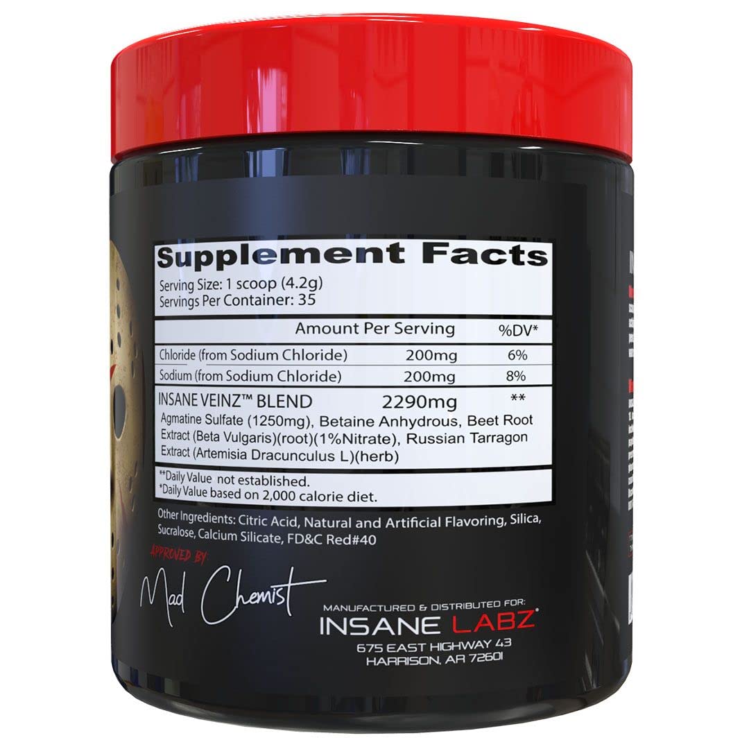 Psychotic, and Insane Veinz, Pre Workout Stack (Fruit Punch) Insane Labz uk supplements