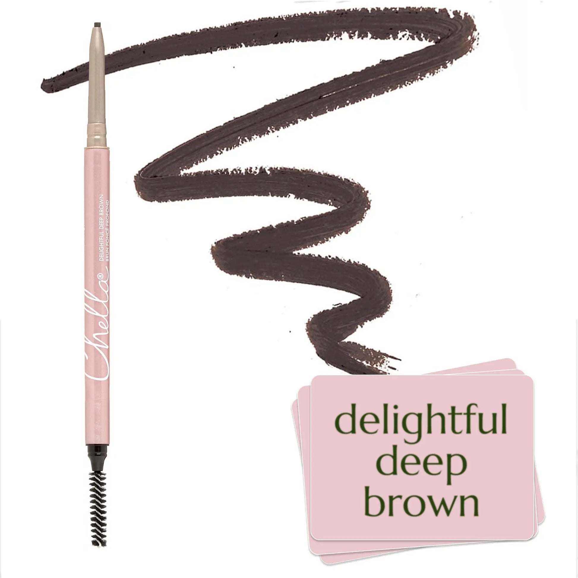 Chella Eyebrow Pencil – Easy-to-Use Brow Definer for Shaping, Filling & Blending – Long-Wear Deep Brown Eyebrow Pencils for Women with Precise Tip (Deep Brown) Chella uk supplements