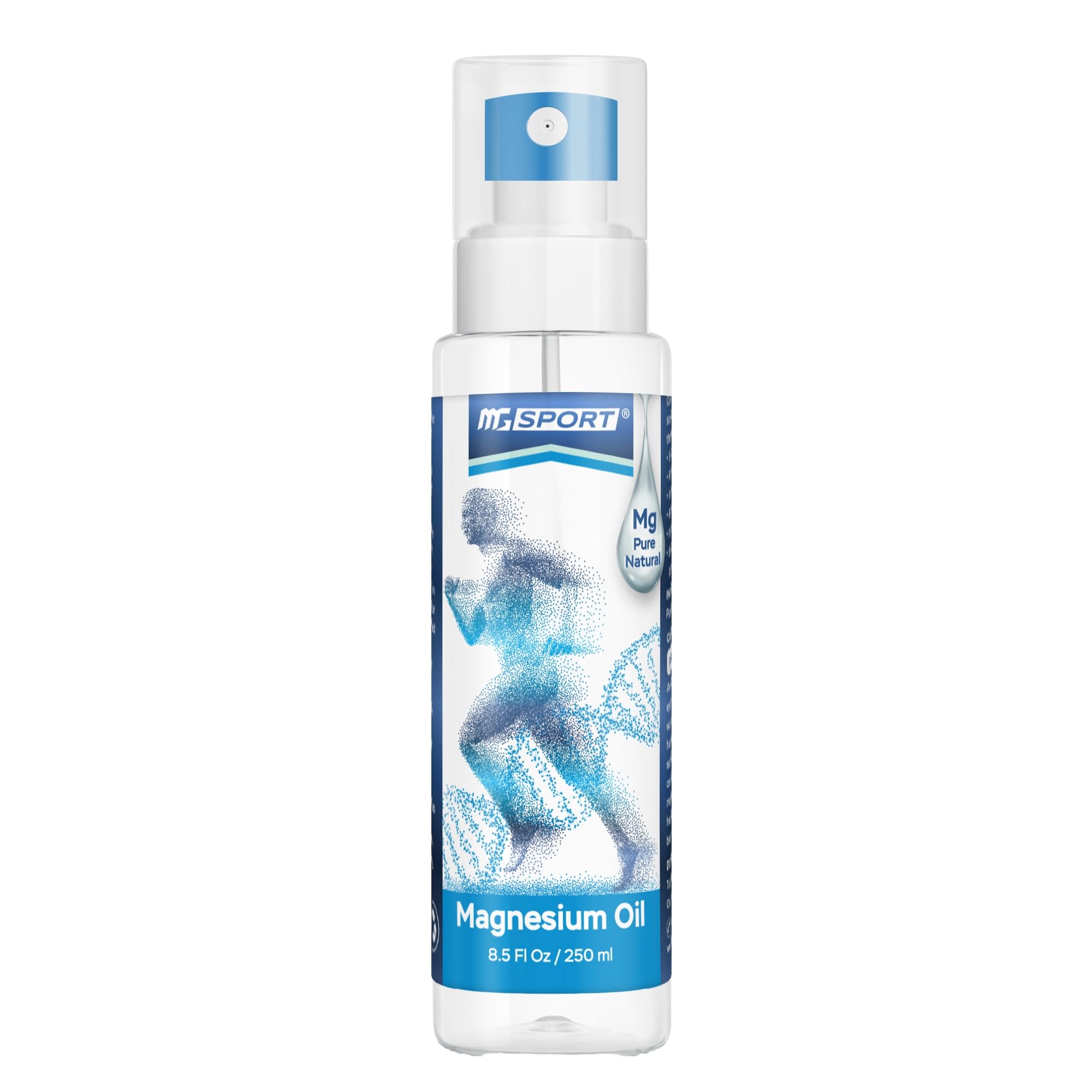 High Absorption Pure Magnesium Oil Spray – 250 ml – 100% Pure Magnesium Chloride MGSPORT uk supplements