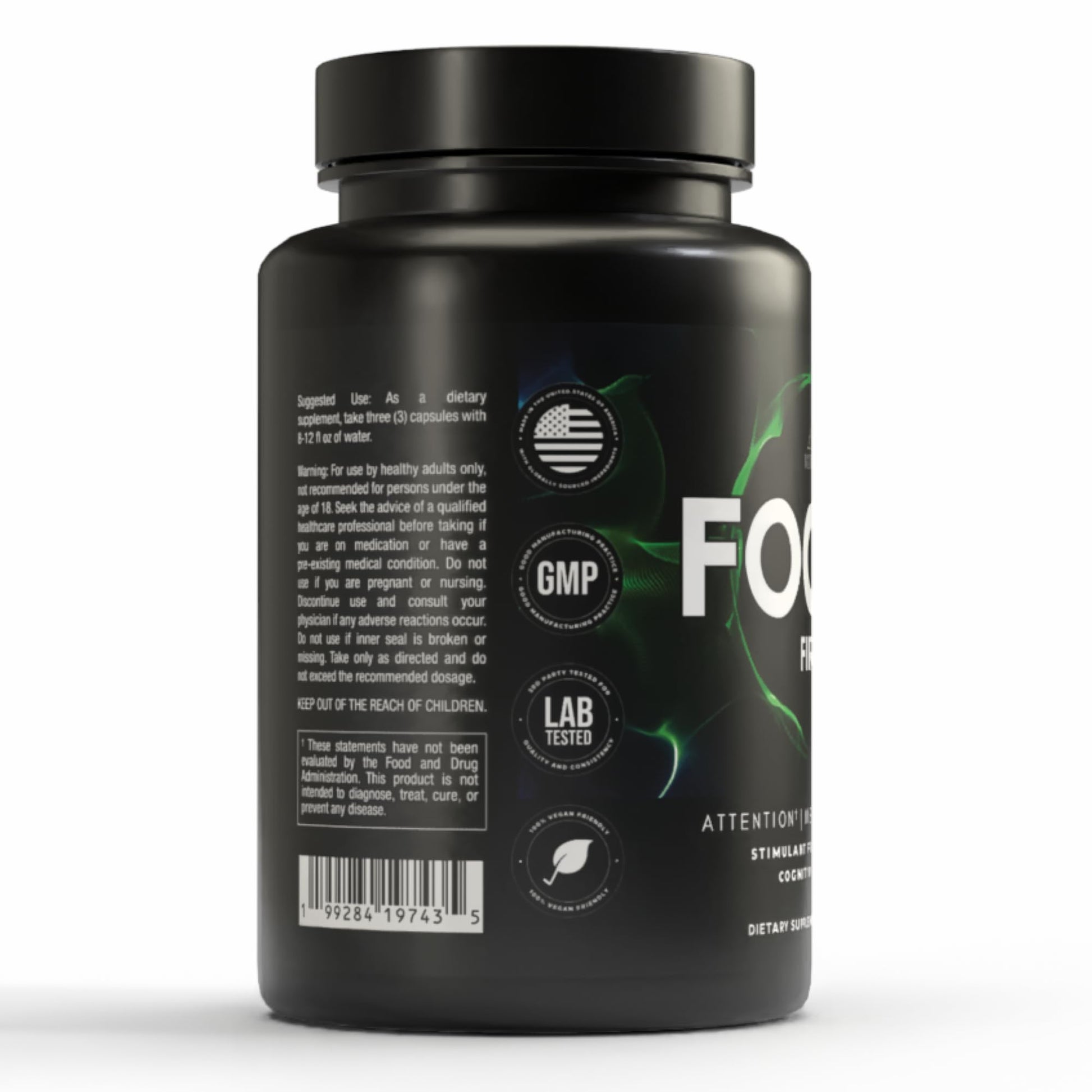 VITARA Focus First– Calm, Clear, Mental Focus Nootropic | Brain Support with Alpha GPC, Lion's Mane, GABA & Ginkgo Biloba VITARA uk supplements