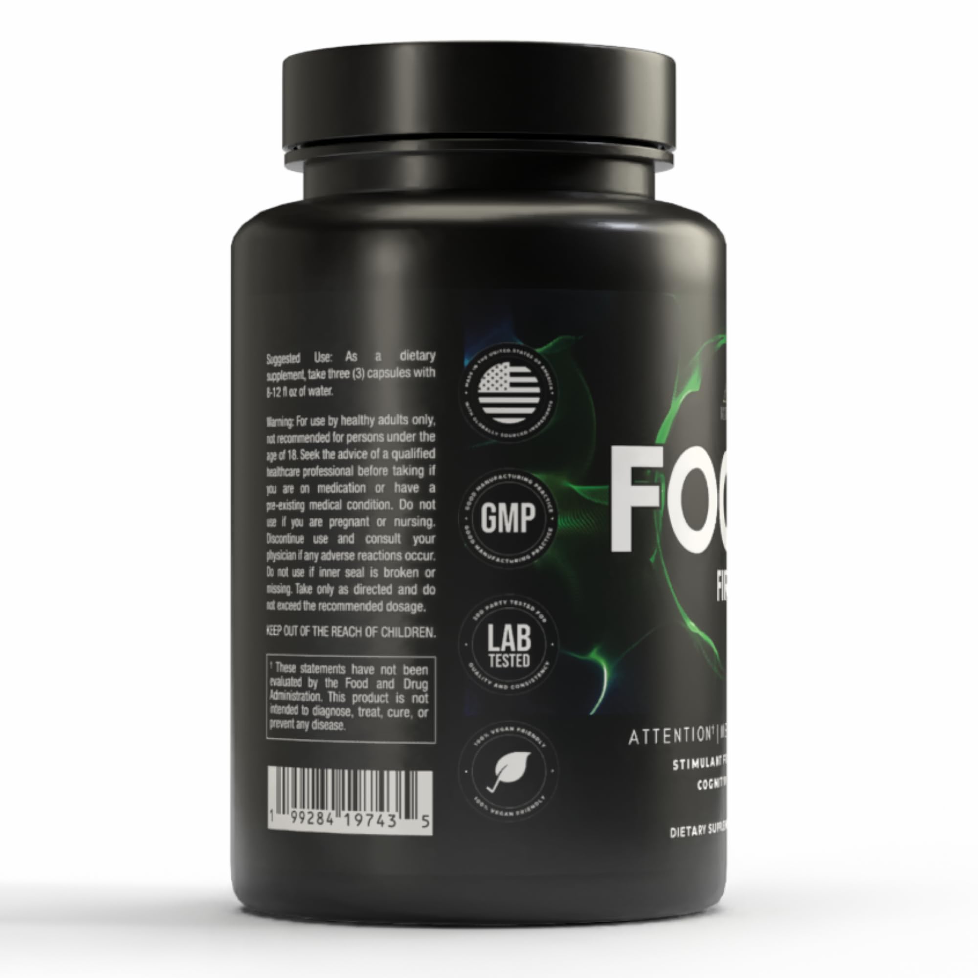 VITARA Focus First– Calm, Clear, Mental Focus Nootropic | Brain Support with Alpha GPC, Lion's Mane, GABA & Ginkgo Biloba VITARA uk supplements
