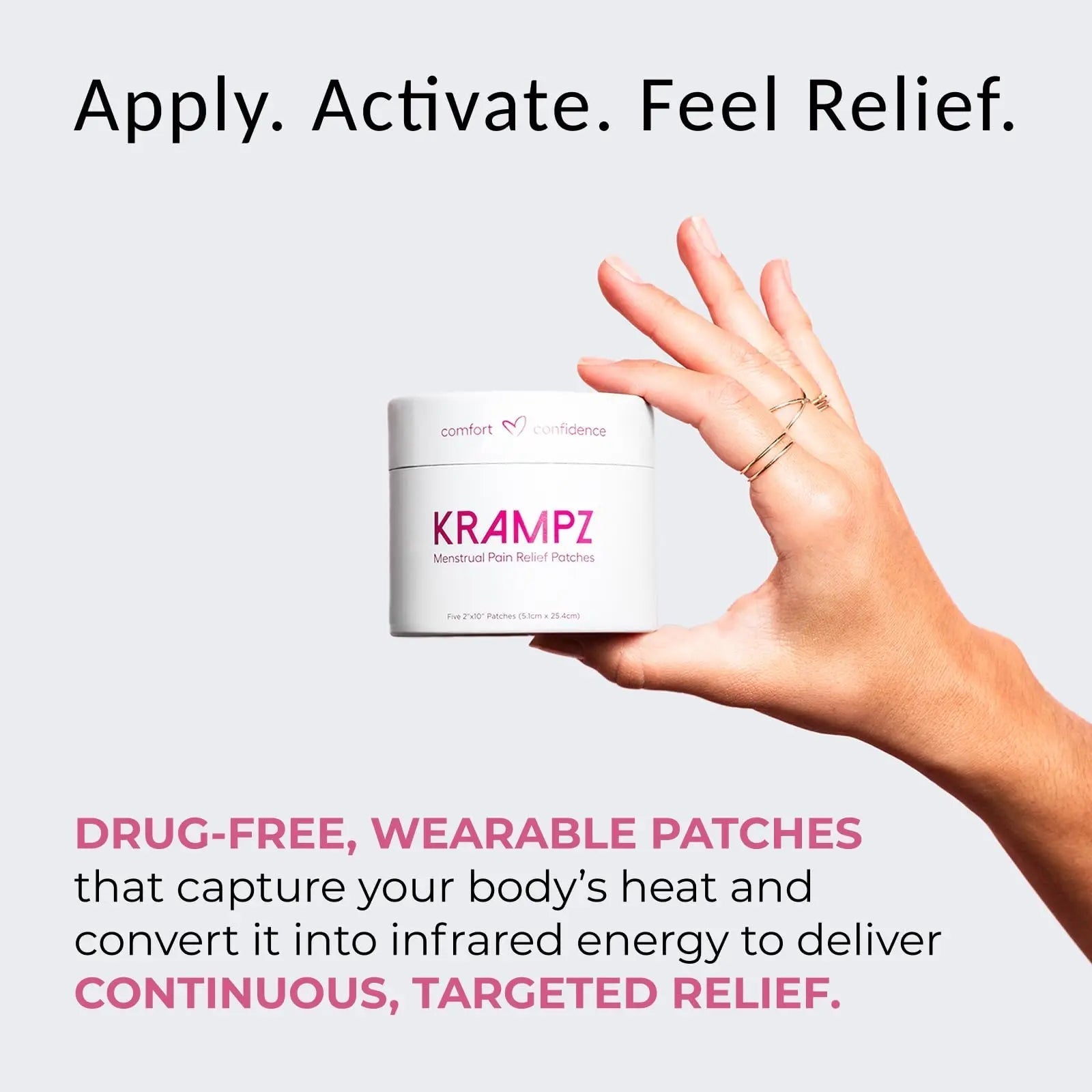 Krampz Menstrual Pain Relief Patches, Period Wellness, and Discomfort Support for Women, Style 118 Krampz uk supplements