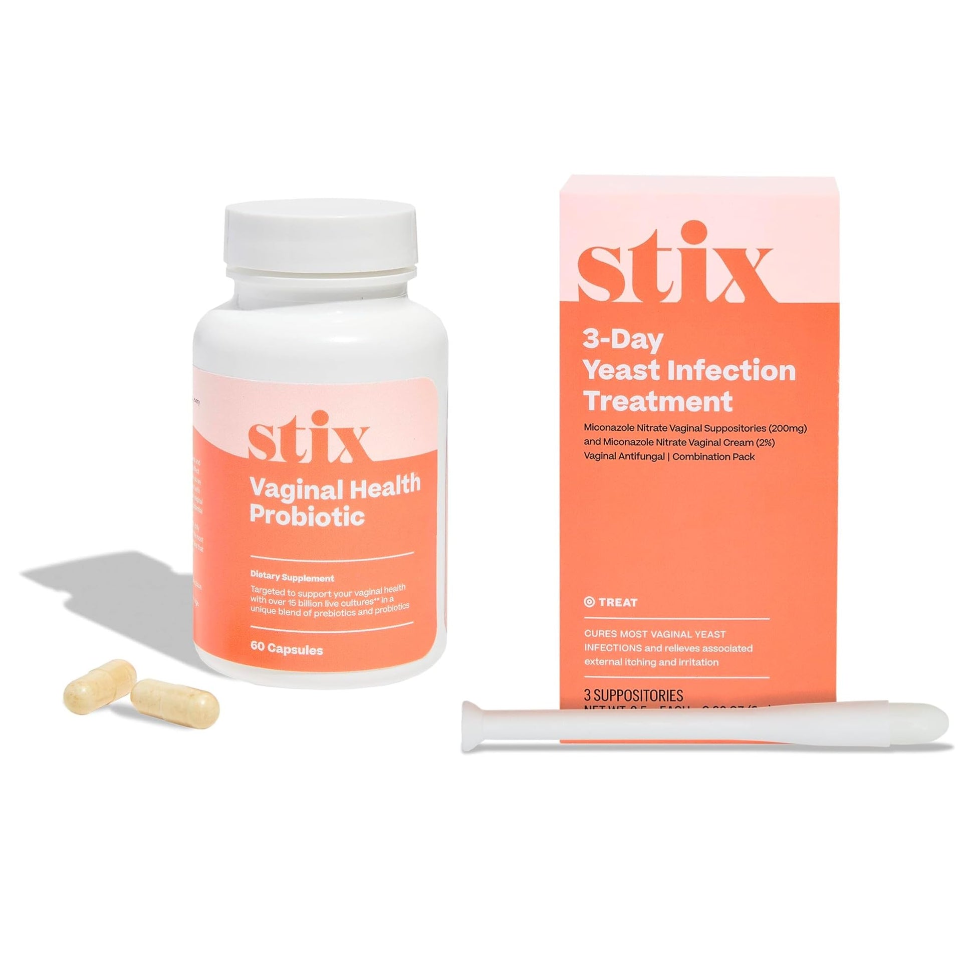 Stix Vaginal Health Probiotic & 3-Day Yeast Infection Treatment - Maintain pH Balance, Vaginal Microbiome Get Stix uk supplements