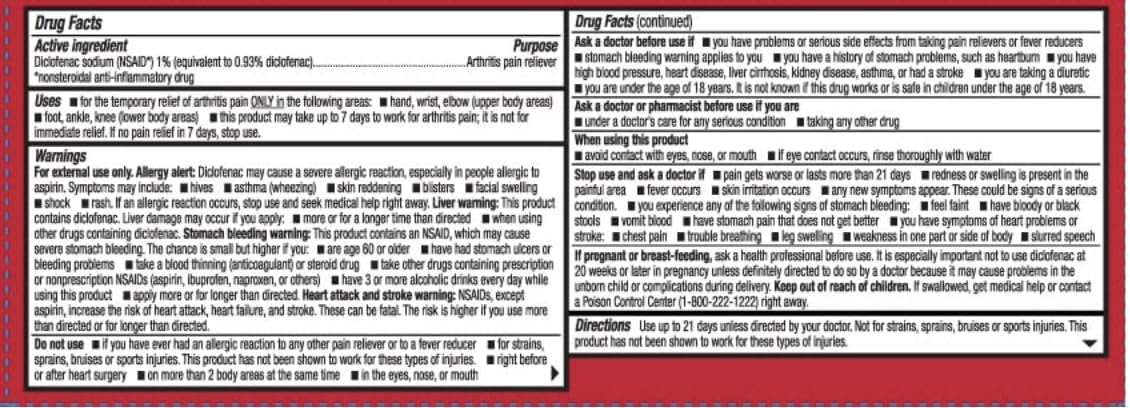 Leader Arthritis Pain Relief Gel, Original Prescription Strength, Diclofenac Sodium Topical Gel 1%, for Adults, Both Men & Women, and Children 12+, Compare to Voltaren, 3.53 Oz Leader uk supplements
