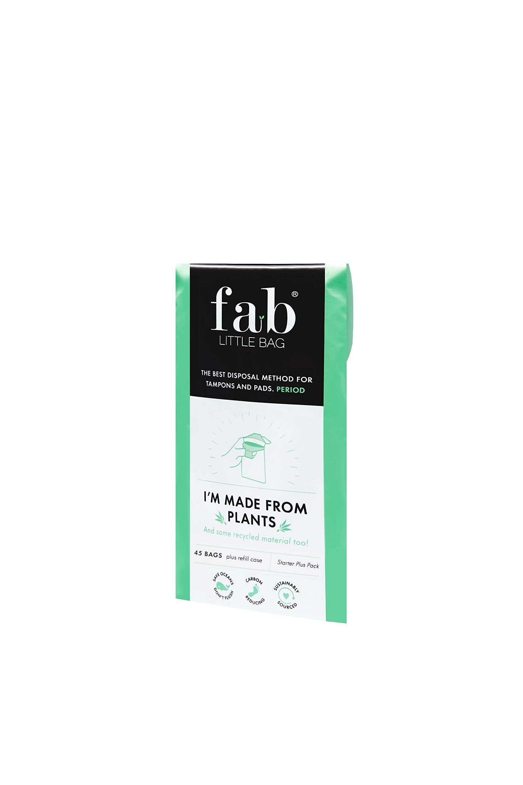 Fab Little Bag Starter Plus Pack - 45 Sanitary Disposal Bags Plus Recyclable Refill Pack Fab Little Bag uk supplements