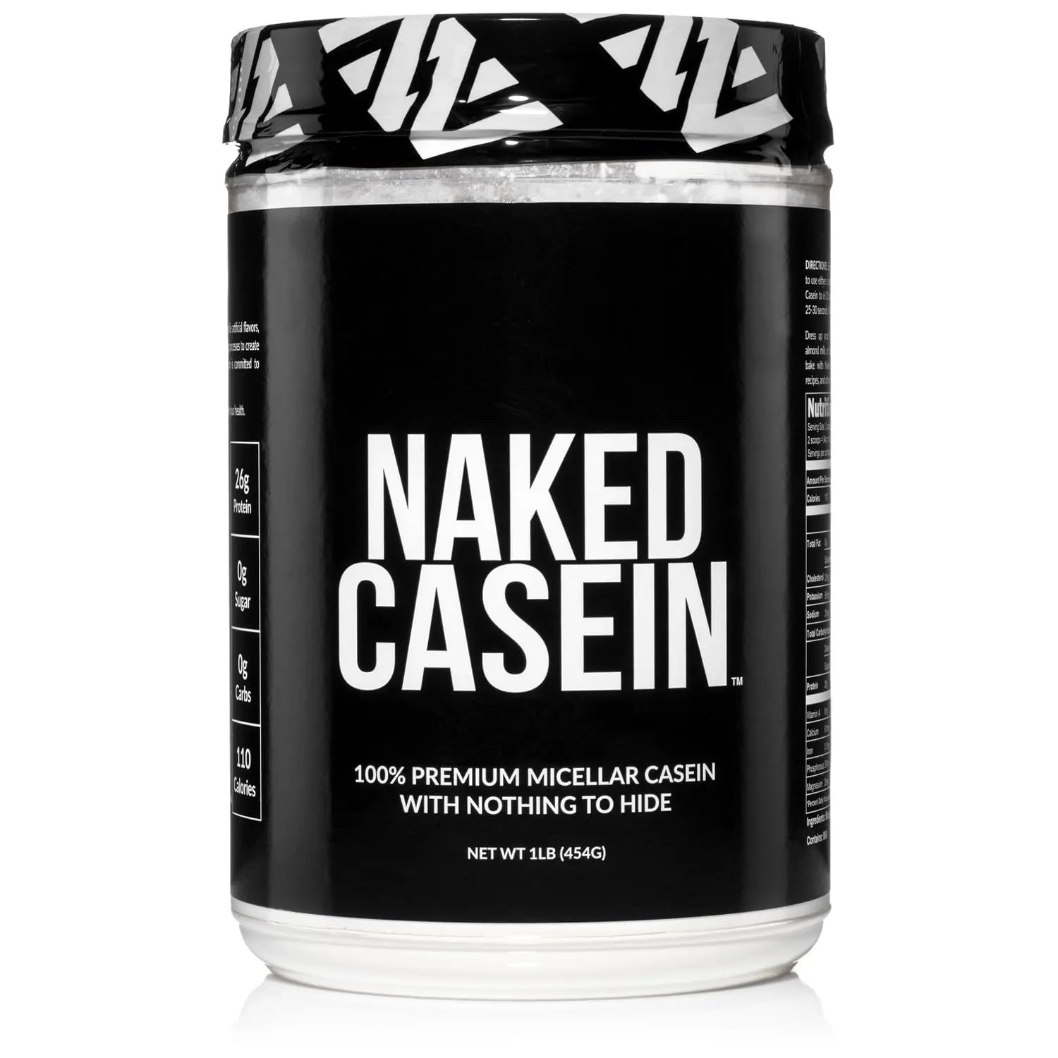 NAKED Casein - 1Lb Micellar Casein Protein - Bulk, Zero Carb, NSF Certified, GMO-Free, Gluten Free, Soy Free, Preservative Free - Stimulate Muscle Growth NAKED uk supplements