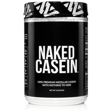 NAKED Casein - 1Lb Micellar Casein Protein - Bulk, Zero Carb, NSF Certified, GMO-Free, Gluten Free, Soy Free, Preservative Free - Stimulate Muscle Growth NAKED uk supplements