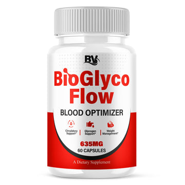 BioGlyco Flow Advanced Daily Multivitamin Health Support and All Natural Wellness Supplement Formula, BioGlyco Flow Premium Health and Wellness Support Formula Supplement (1 Pack - 60 Capsules) BLUE VIBE uk supplements