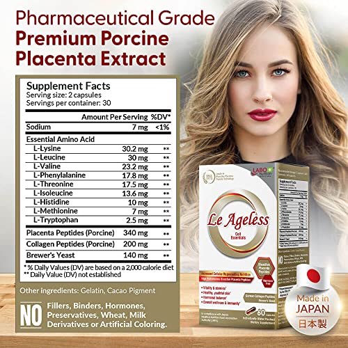 LABO Nutrition Le Ageless – Placenta Cell Rejuvenating Therapy from Japan – Enhanced with Collagen LABO Nutrition uk supplements
