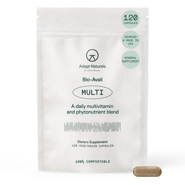 Adapt Naturals Multivitamin for Women & Men, Bioavailable Easy-to-Absorb Multivitamin Daily Supplement with Biotin, Niacin, Vitamin A, B, C, D, E, K1, Zinc, Magnesium - Immune Support - 30 Day Supply ADAPT NATURALS BY CHRIS KRESSER uk supplements