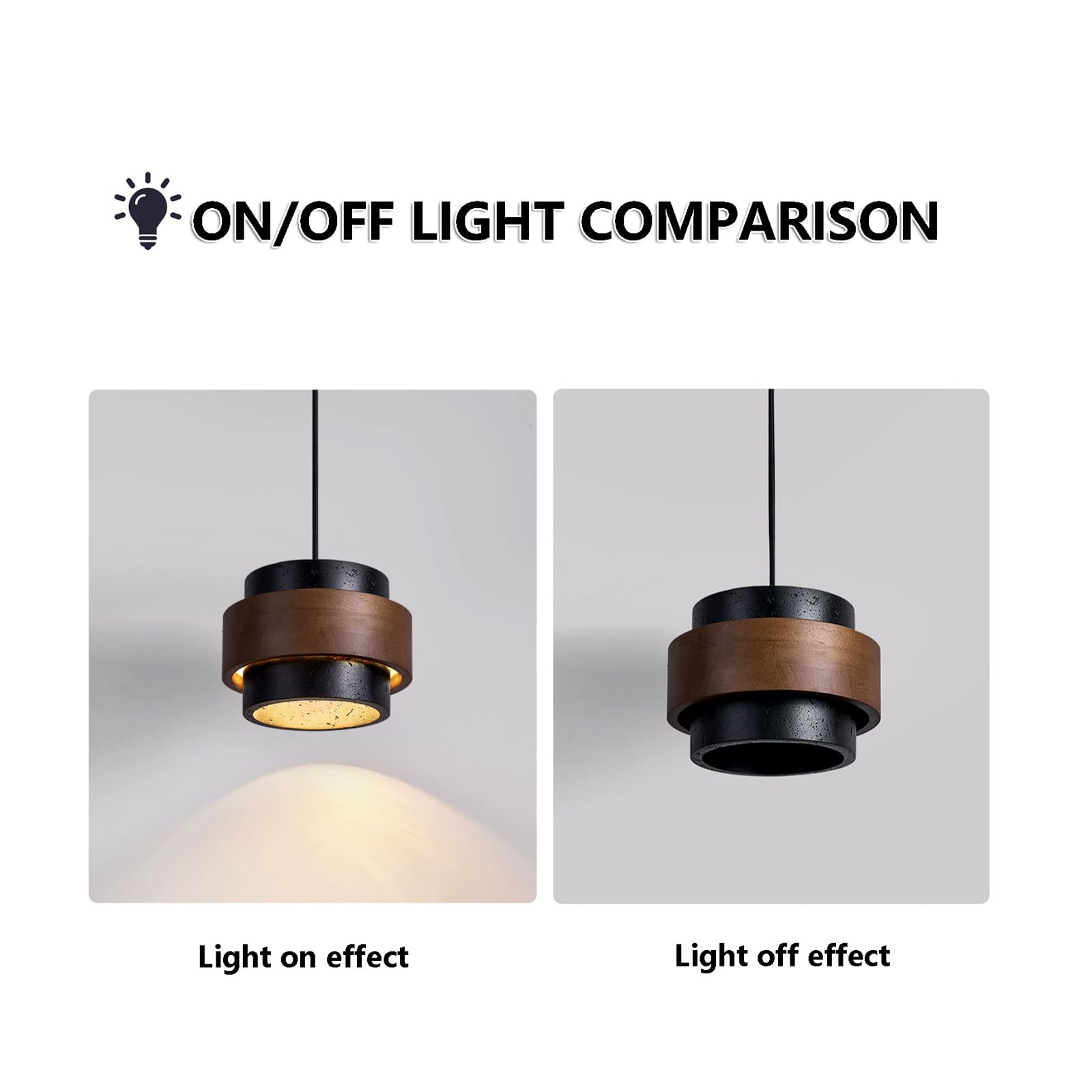 JIANGXMF Nordic Natural Travertine Pendant Light Wabi-sabi Stone Chandelier Retro Industry Hanging Ceiling Lamp for Bedroom Bedside Study Dining Table Lighting (Black) JIANGXMF uk supplements