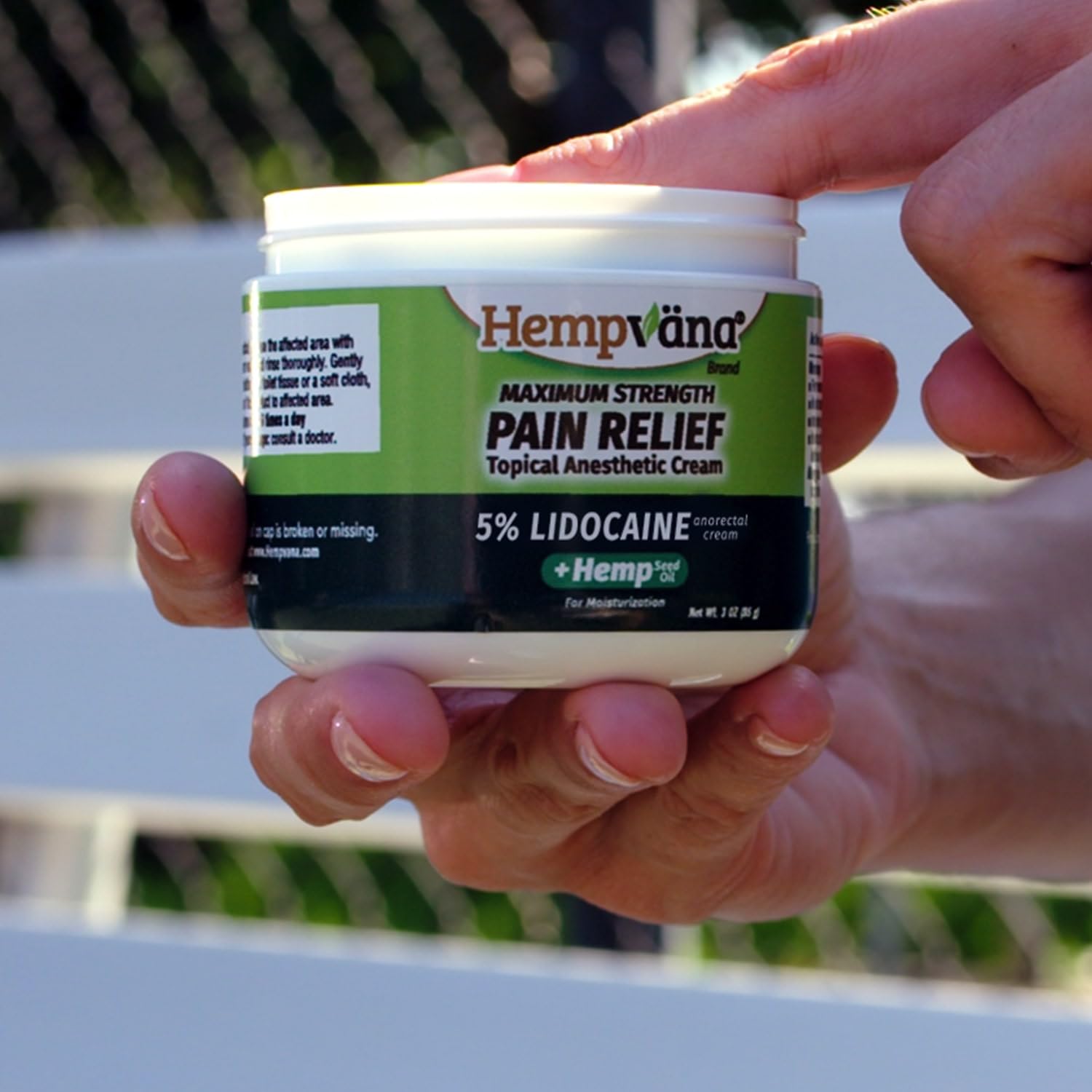 Hempvana 5% Lidocaine Relief Cream, Maximum Strength, AS-SEEN-ON-TV, Strong Cream, Numbs Irritated Nerves for Fast Anorectal Relief, Non-Greasy, Targeted Long-Lasting Relief. Enriched with Hemp, 3 Oz Hempvana uk supplements