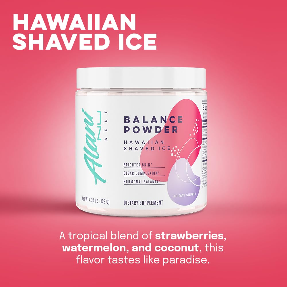 Alani Nu Balance Powder Hawaiian Shaved ICE | Supplement for Women | Hormonal Supp Alani Nu uk supplements