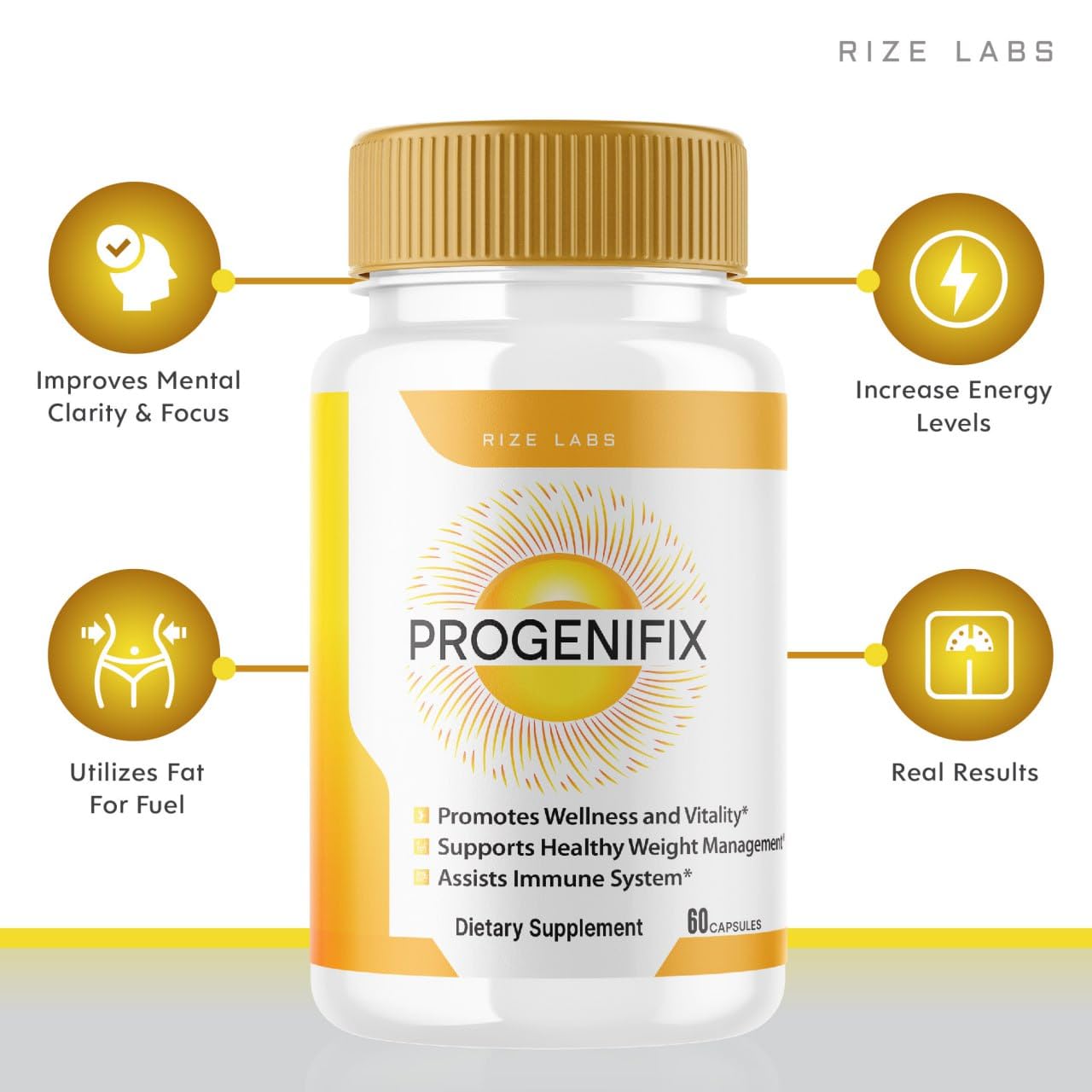 rize labs (2 Pack) Progenifix Weight Loss Supplement, Progenifix Capsules Total Body Wellness rize labs uk supplements