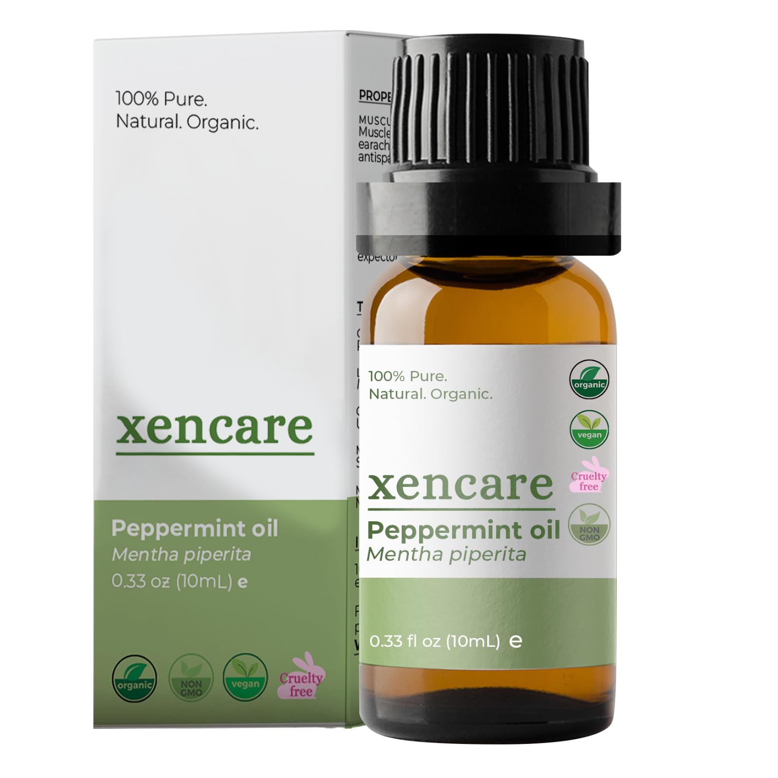 xencare Peppermint USDA Organic Food Grade Essential Oil | 100% Pure Natural Undiluted XenCare uk supplements